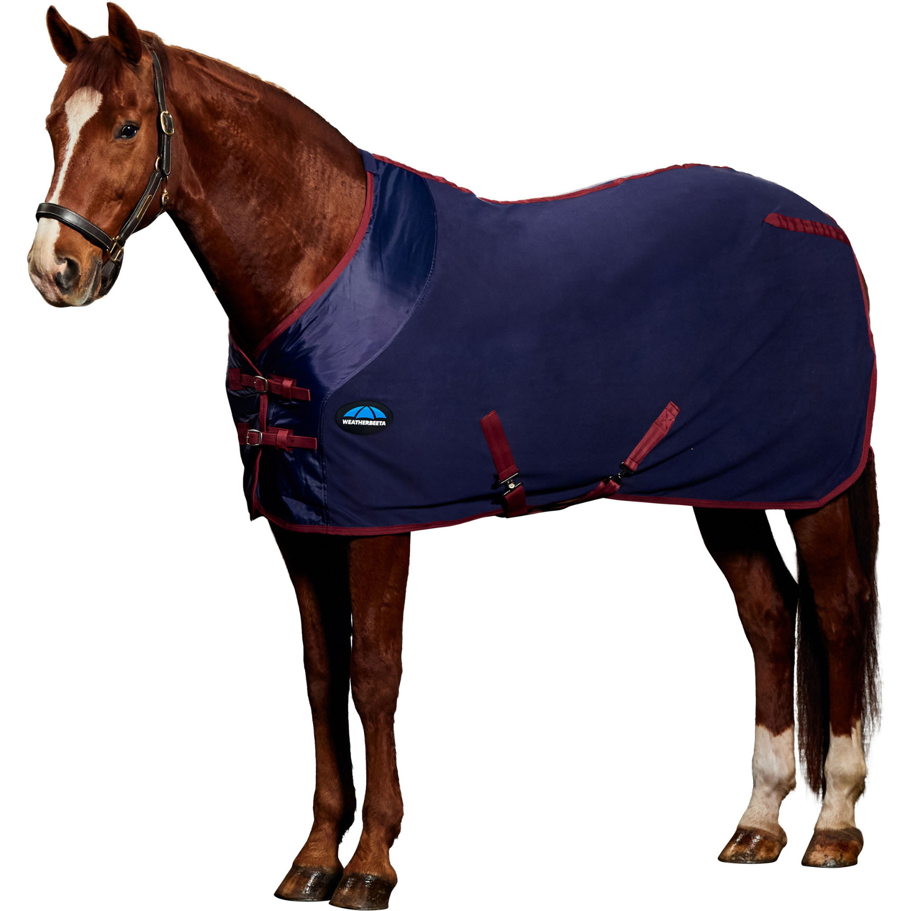 2025 WeatherBeeta Anti-Static Fleece Cooler Standard Neck 1011579 - Navy